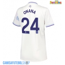 Camisa de time de futebol Aston Villa Amadou Onana #24 Replicas 3º Equipamento Feminina 2025-26 Manga Curta